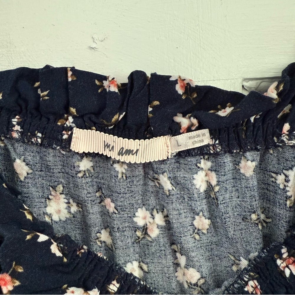 Floral Tie-Strap Jumpsuit with Pockets. Size L - Picture 4 of 6